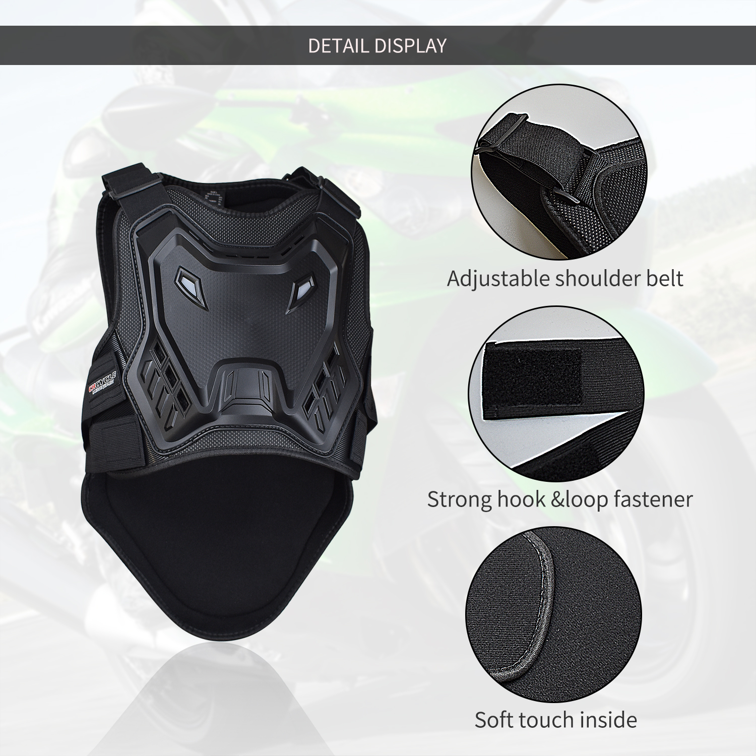 Motorcycle Armor Vest Dirt Bik - Mountain Biking Chest Protector reseña y precio