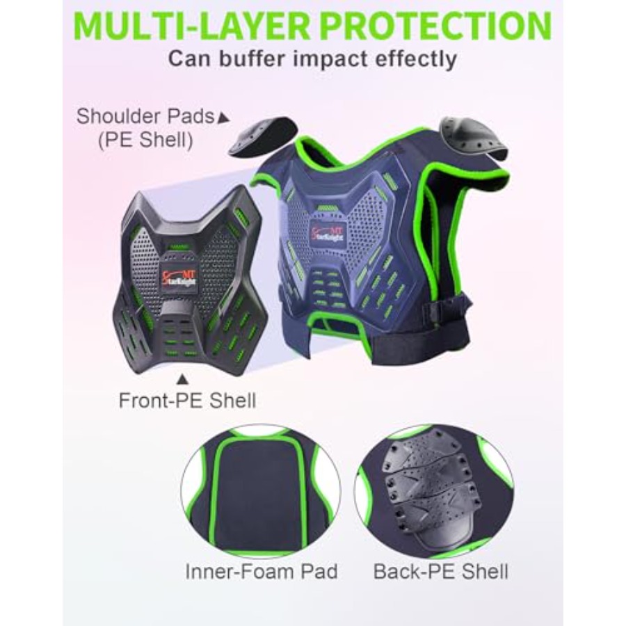 Dirt Bike Gear - Youth Motorcy - Mountain Biking Chest Protector reseña y precio