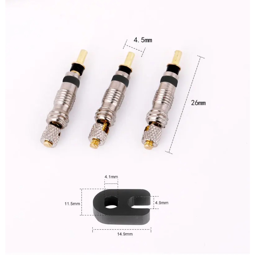 6/18PcsBicycle Valve Core Fren - Tubeless Valve Core reseña y precio