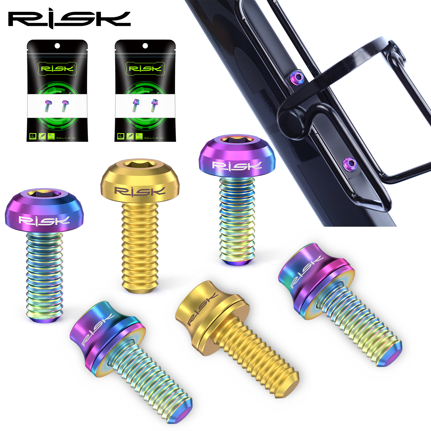 Risk M5x12mm Bike Water Bottle - Mountain Biking Water Bottle reseña y precio