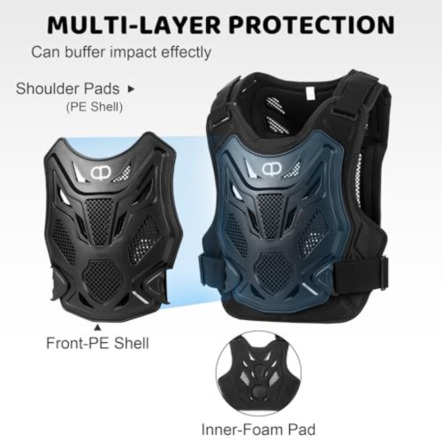 Dirt Bike Gear - Youth Motorcy - Mountain Biking Chest Protector reseña y precio