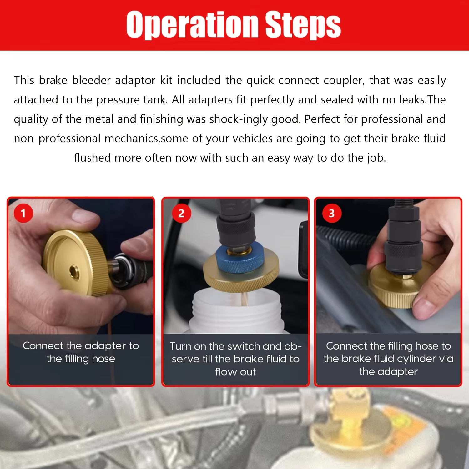 17-Piece Brake Fluid Bleeder A - Hydraulic Brake Bleed reseña y precio