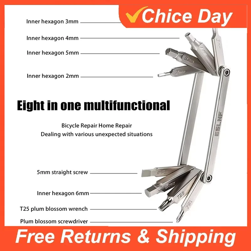 8-in-1 Bicycle Multi-Tool Kit  - Mountain Biking Equipment reseña y precio