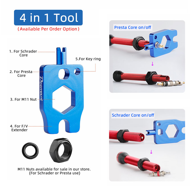 Deemount Presta Valve Core Bra - Tubeless Valve Core reseña y precio
