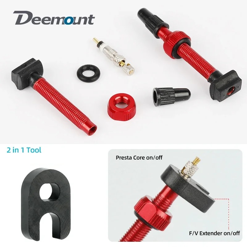 Deemount 45\60\80MM Tubeless V - Tubeless Valve Core reseña y precio